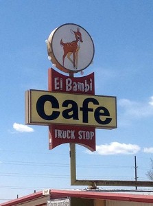 El Bambi Sign in Beaver, Utah